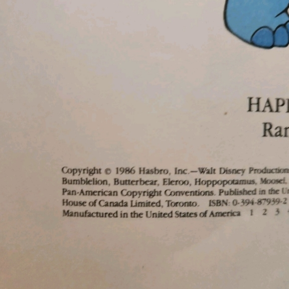 **SOLD** Vintage The Wuzzles Book - Picture 2 of 3